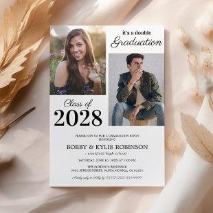 Simple Joint Graduation Party Invitation