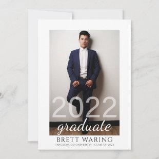 Simple Photo Graduation Party Class Of 2022  Invitation
