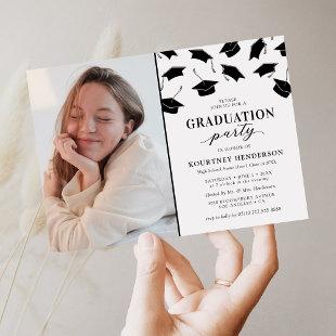 Simple Photo Graduation Party Invitations