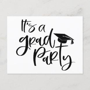 SIMPLEY BOLD It's a GRAD PARTY Graduate Invite