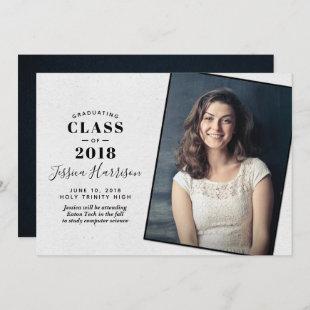 Simply Chic Photo Graduation Announcements