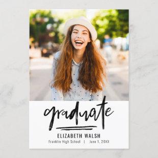 Simply Painted Graduation Announcement Invitation