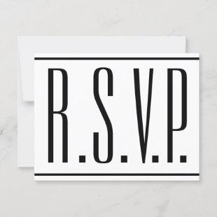 Sleek, Elegant, Event "R.S.V.P." Card