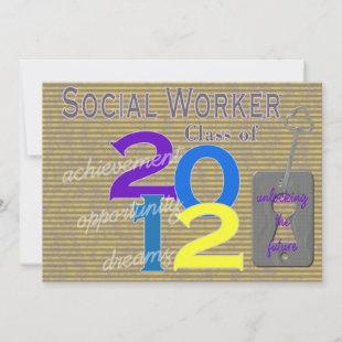 Social Worker Graduation Invitations 2012