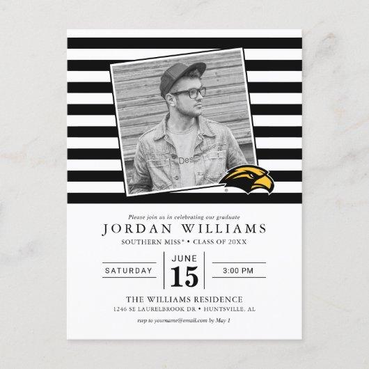 Southern Mississippi Graduate Announcement Postcard