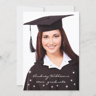 Sparkling Lights Graduation Announcement with Year