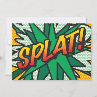 SPLAT Fun Colorful Comic Book Typography