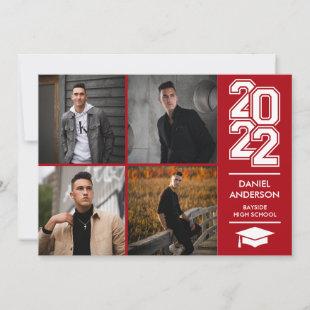 Square 22 | Scarlet Modern Photo Grad Announcement