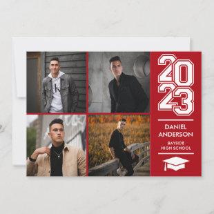 Square 23 | Scarlet Modern Photo Grad Announcement