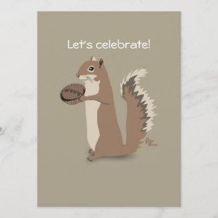 Squirrel Party Invitation