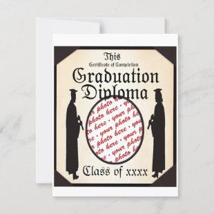 Standing Tall - Graduation Diploma Photo Frame Announcement