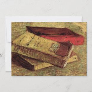 Still Life with Three Books by Vincent van Gogh Invitation