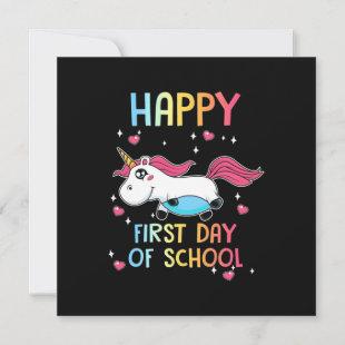Student Happy First Day Of School Invitation