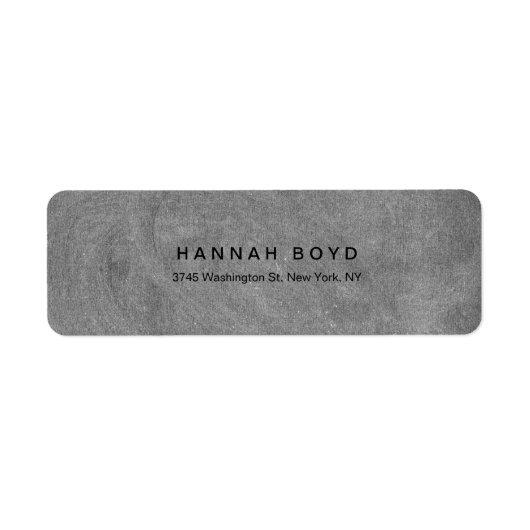 Style Creative Grey Chalkboard Modern Professional Label