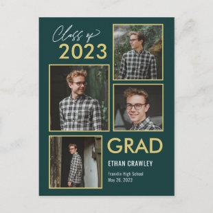 Styled Gallery Editable Color Graduation Postcard
