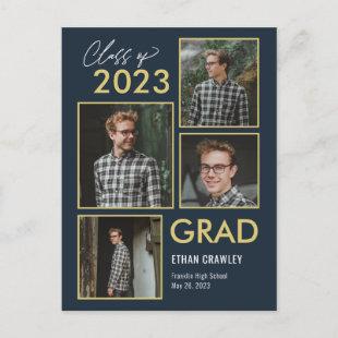 Styled Gallery Editable Color Graduation Postcard