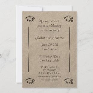 Stylish Customizable Graduation Invitations
