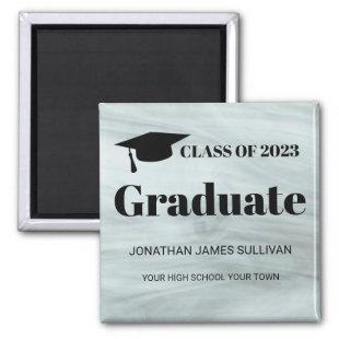 Stylish Gray 2022 Graduation Announcement Magnet