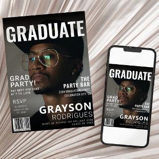 Stylish Magazine Cover | Graduation Party Invitation