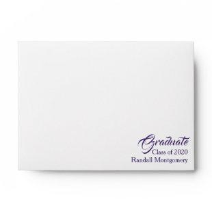 Stylish Purple Abstract Inside Typography Exterior Envelope