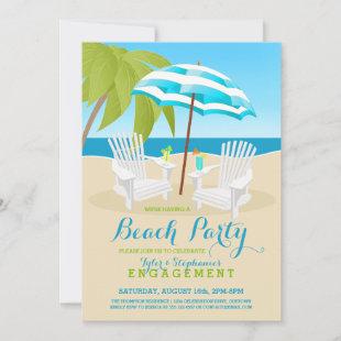 Summer Fun Beach Party Invitations