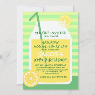 Summertime Lemonade Party Invitation