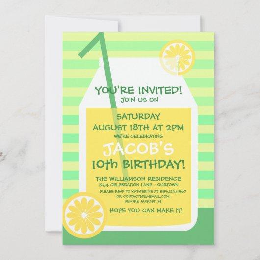 Summertime Lemonade Party Invitation
