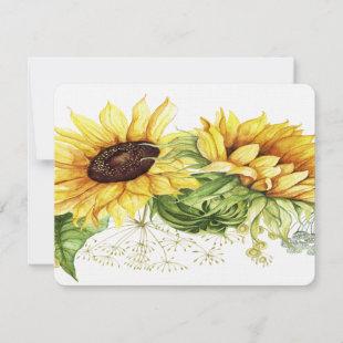Sunflowers 2 Stationery / Invitations