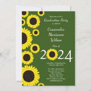 Sunflowers Country Graduation Party Invitation