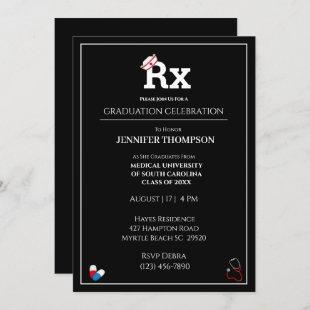 Surprise Nurse Rx Graduation Party Invitation