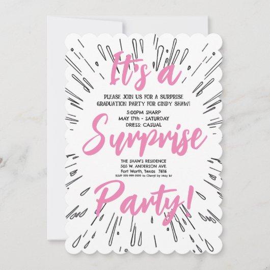 Surprise Party  Invitation
