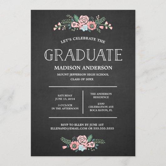 Sweet Floral | Graduation Invitation