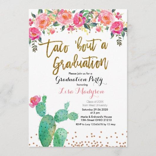 Taco about a Graduation Party Invite card