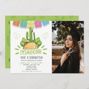 Taco 'Bout A Graduation Fiesta Graduation Photo Invitation