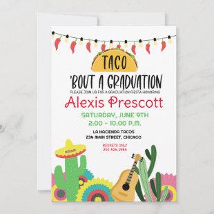 Taco Bout a Graduation Fiesta Mexican Party Invitation