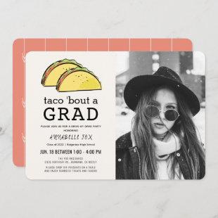 Taco Bout GRAD Photo Drive-by Graduation Party Invitation