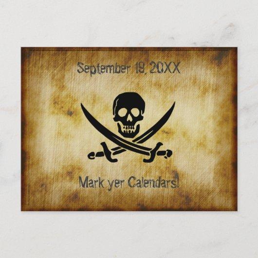 Talk Like a Pirate Party Invitation Postcard