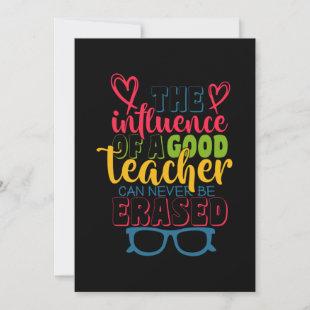 Teacher's Day The Influence Of A Good Teacher Invitation