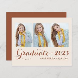 Terracotta Class of 2023 Photo Collage Graduation