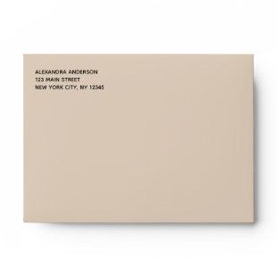 Terracotta Simple Minimalist Colored Envelope