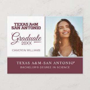 Texas A&M San Antonio Announcement Postcard