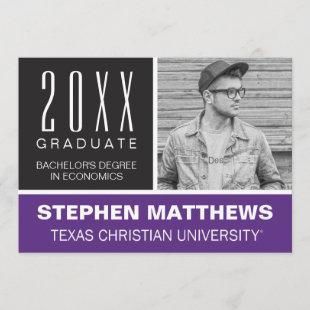 Texas Christian University Graduation Announcement