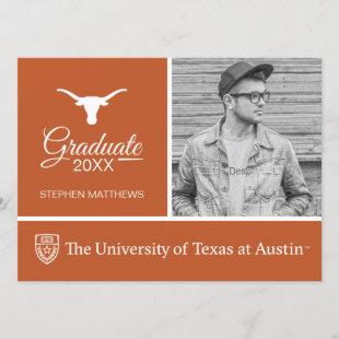 Texas Longhorns Logo Graduate Invitation