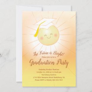 The Future is Bright Graduation Party Invitation