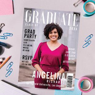The Graduate Trendy Magazine Cover Grad Party Invitation