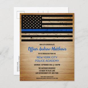 Thin Blue Line Police Graduation Budget Invite