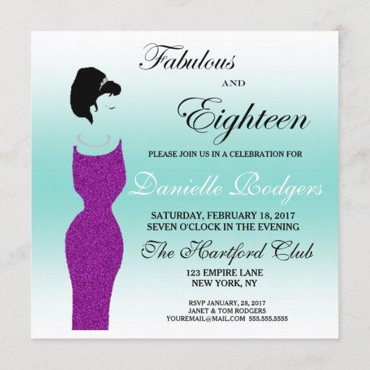 Tiara Party Fabulous And 18 18th Birthday Party Invitation