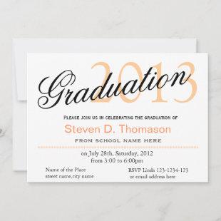 Time to fly classic,stylish graduation announcment invitation