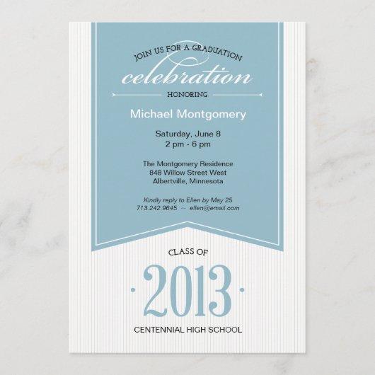 Touch of Class Graduation Party Invitation