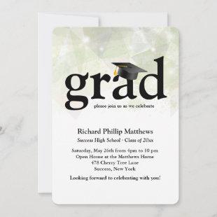 Trendy Abstract Graduation Invitation